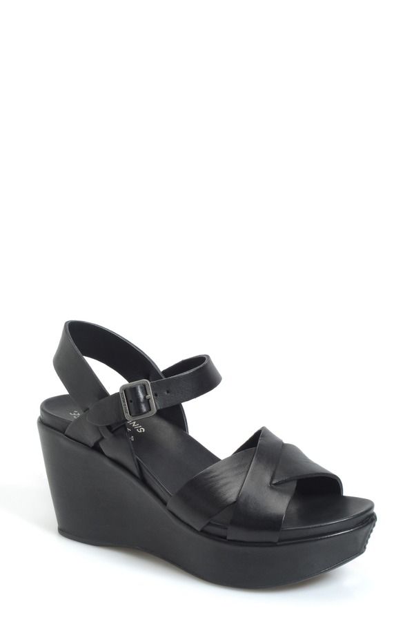 コークイーズ レディース シューズ ヒール プラットフォーム サンダル KorkEase Ava 20 Platform Wedge Sandal Women BLACK ブラック
