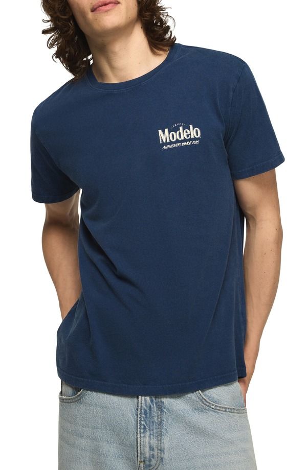 ラッキーブランド メンズ トップス Tシャツ コットン グラフィック Lucky Brand Modelo Cotton Graphic TShirt ESTATE BLUE ブルー 12,586円
