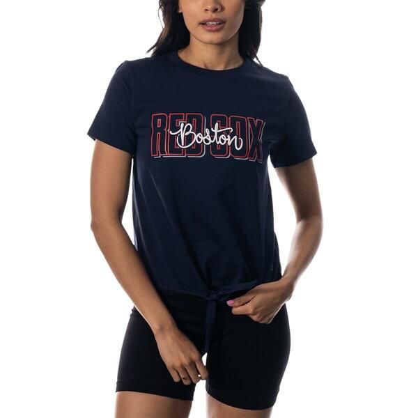 ザワイルドコレクティブ レディース トップス シャツ Womens The Wild Collective Navy Boston Red Sox Twist FrontShirt Navy ネイビー 13,306円