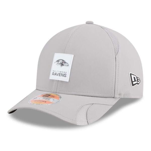 ニューエラ メンズ アクセサリー 帽子 Mens New Era Gray Baltimore Ravens 2025 Sideline MCrown 9FORTY Adjustable Hat Gr
