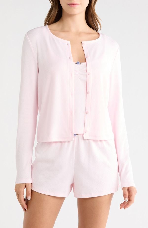 ハニーデュー インティメッツ レディース アンダーウェア ナイトウェア ジャージー Honeydew Blissful Pointelle Jersey Pajamas PINK ピンク