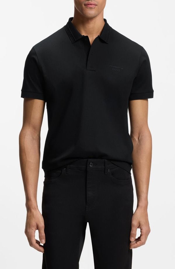 ボス メンズ トップス ポロシャツ コットン BOSSpirit Cotton Polo BLACK ブラック 32,370円