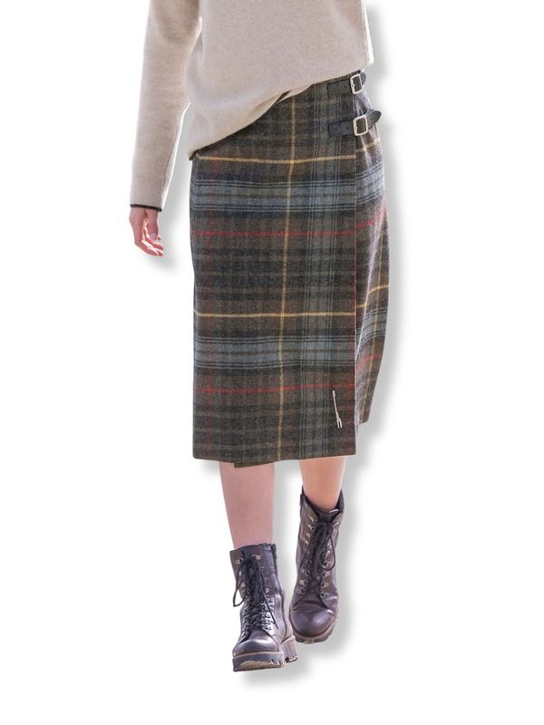 ケルティックアンドコー レディース ボトムスカート ミディ Celtic Co British Midi Celt Kiltanners Brown ブラウン