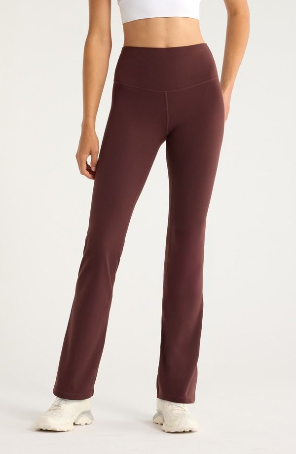 ゼラ レディース ボトムス レギンス ブーツカット ブーツ Zella Studio Luxe Bootcut Leggings BROWN RISTRETTO ブラウン