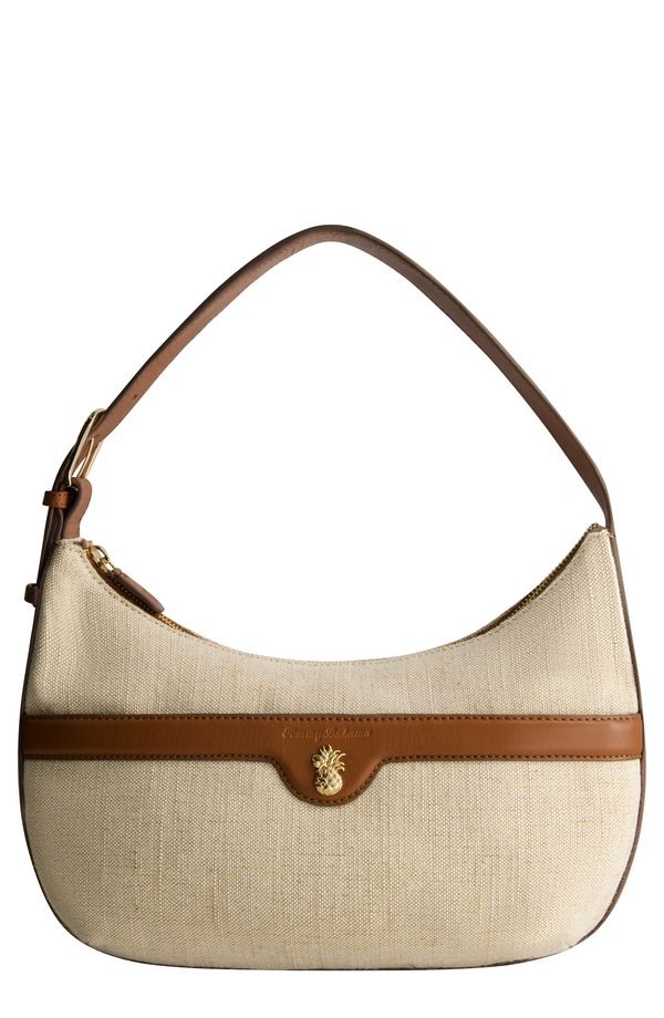 トッミーバハマ レディース バッグ リネン Tommy Bahama Lurex Linen ZipTop Hobo NATURAL