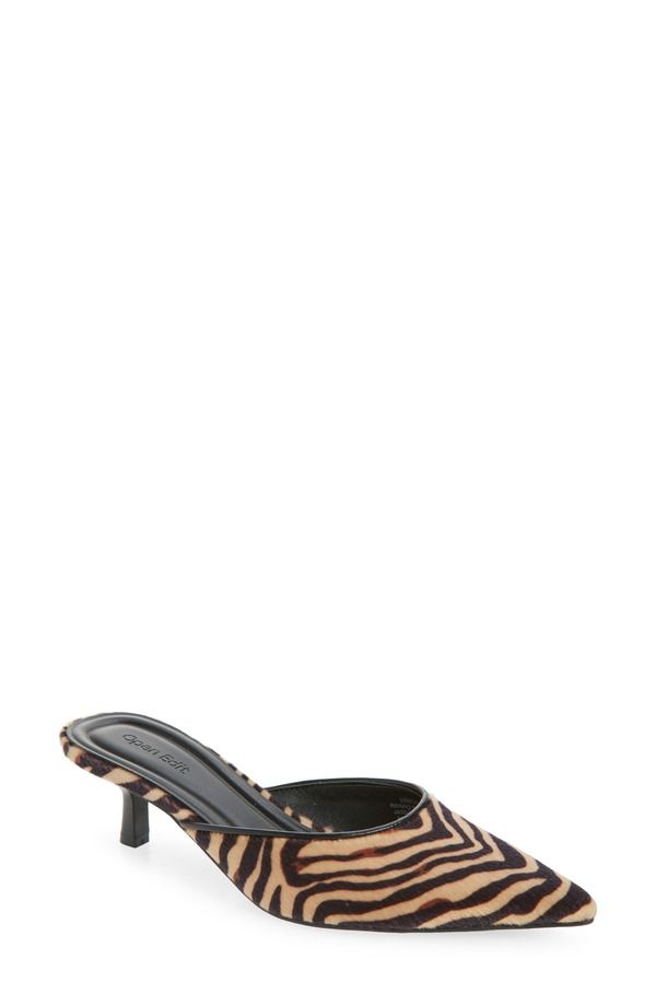 オープンエディット レディース シューズ サンダル Open Edit Carmen Mule Pump TAN TIGER タン