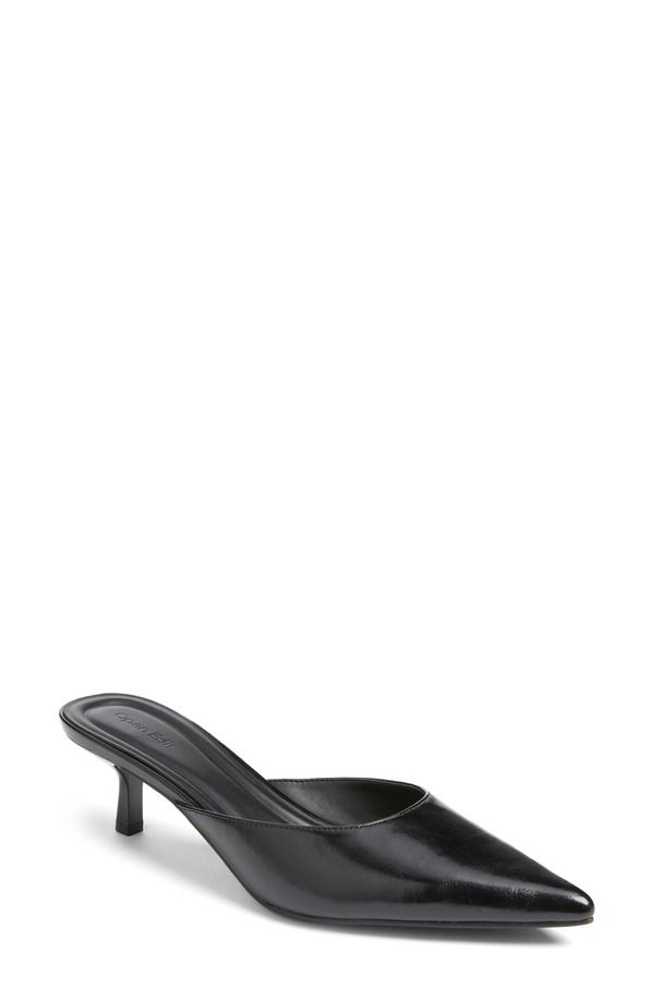 オープンエディット レディース シューズ サンダル Open Edit Carmen Mule Pump BLACK CRINKLE ブラック