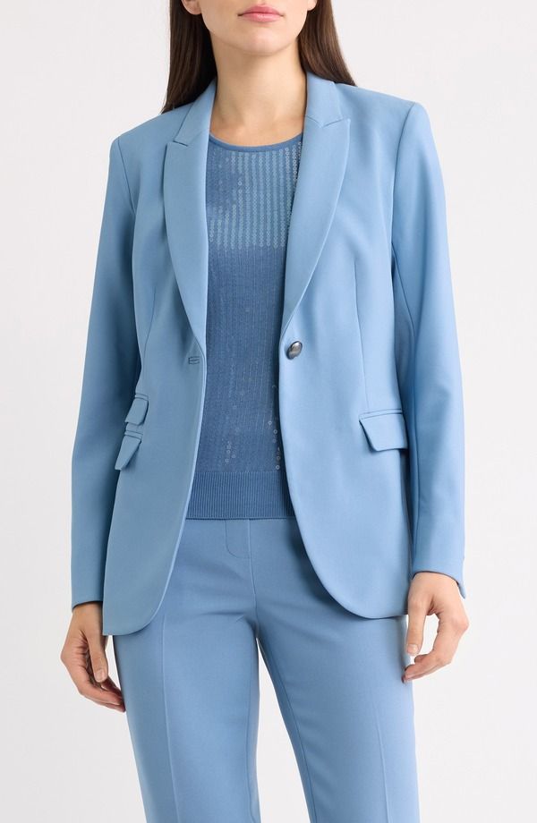アンクライン レディース アウター ジャケット・ブルゾン プチ ブレザー Anne Klein Triple Pocket OneButton Blazer Petite Regular DUTCH 32,370円