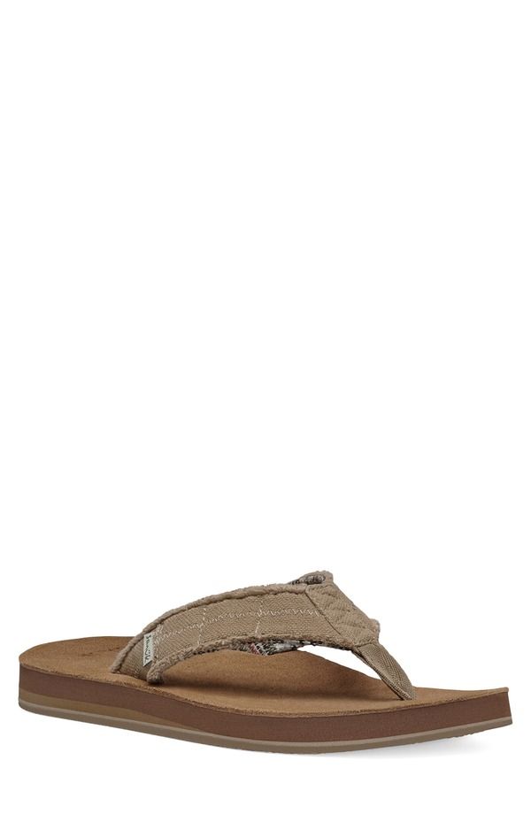 サヌーク メンズ シューズ サンダル Sanuk Fraid Not Flip Flop Men NATURAL 13,986円
