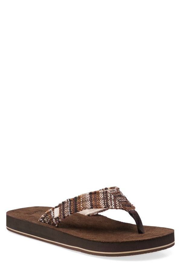 サヌーク メンズ シューズ サンダル Sanuk Fraid Not Flip Flop Men SEED BLANKET