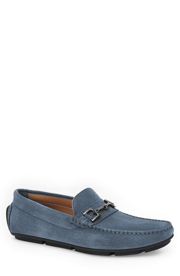 ブルーノマグリ メンズ シューズ スリッポン・ローファー Bruno Magli Teramo Bit Driving Loafer Men JEANSUEDE