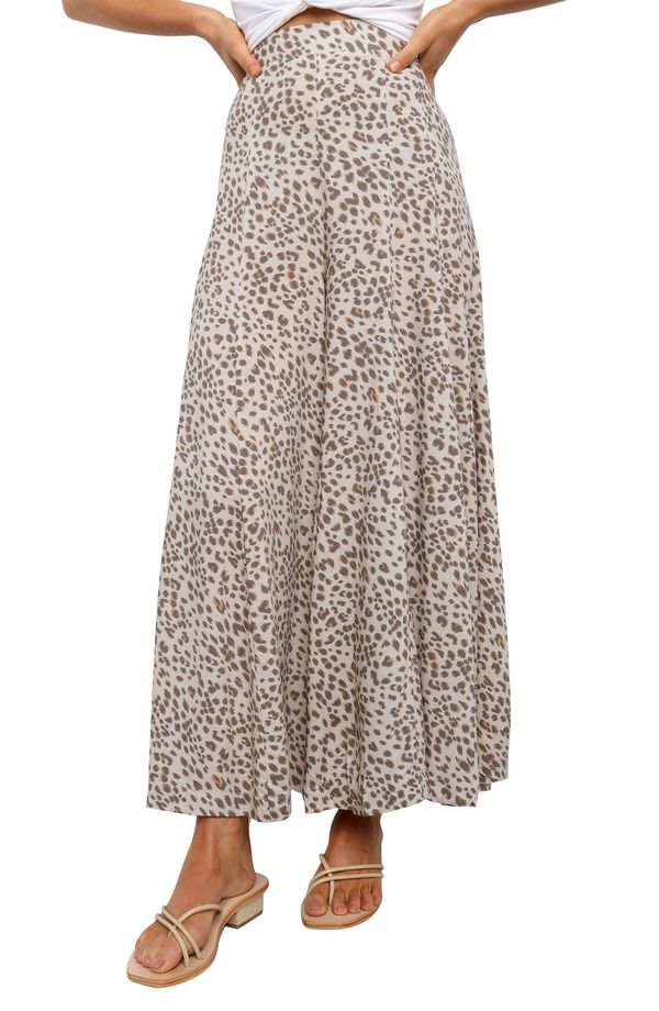 ペタルアンドパップ レディース ボトムス レギンス ワイドレッグ ハイウエスト パンツ Petal Pup Selby High Waist Wide Leg Pants BEIGE ベージュ