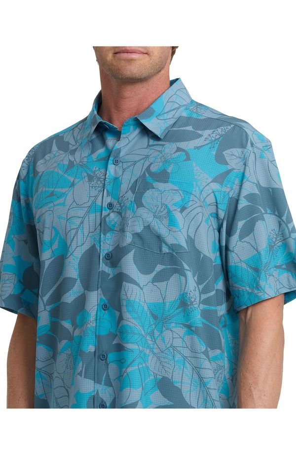 クイックシルバー ウォーター マン メンズ トップス シャツ Quik silver Waterman Performance Pack WM SShort Sleeve Shirt REAL TEA