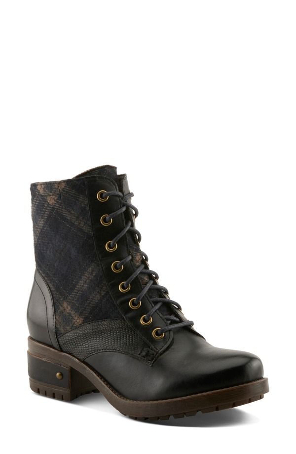 スプリングステップ レディース シューズ ブーツ・レインブーツ LArtiste by Spring Step Marty Combat Boot Women BLACK MULTI ブラック
