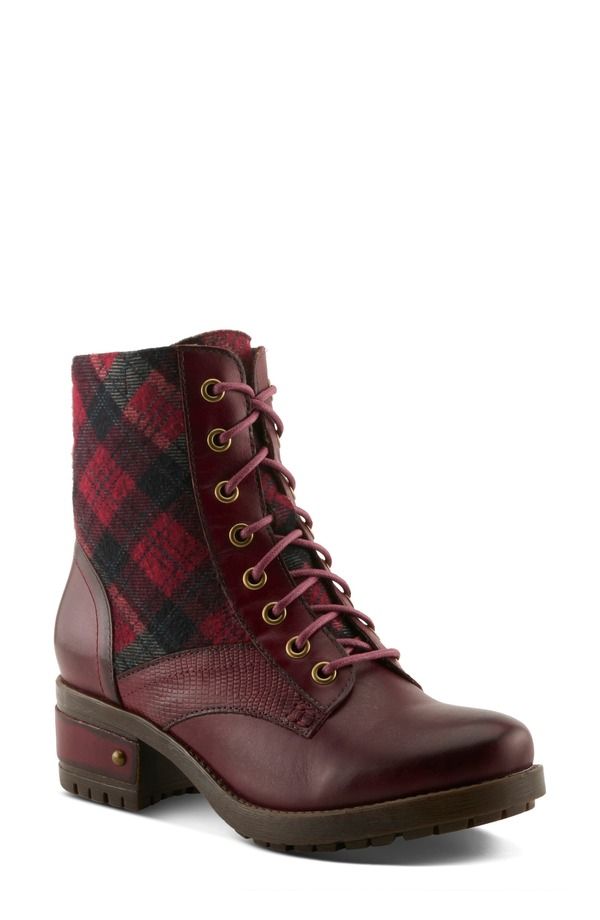 スプリングステップ レディース シューズ ブーツ・レインブーツ LArtiste by Spring Step Marty Combat Boot Women BORDEAUX MULTI マルチカラ 36,270円