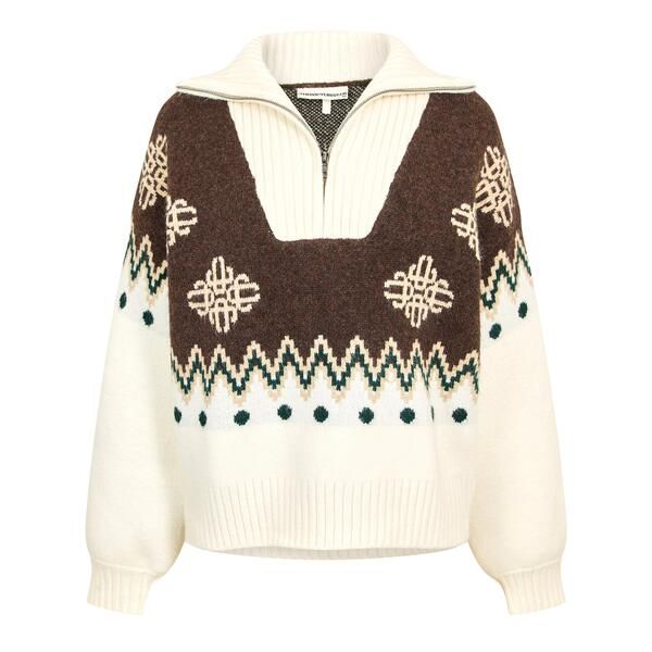 ザ クチュール クラブ レディース アウター ニット・セーター Vネック 刺繍 The Couture Club Womens Embroide red VNeck Jumper Beige ベージュ 19,595円
