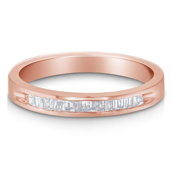 ハウスオブブリリアンス レディース アクセサリー 指輪 Haus of Brilliance 10K Rose Gold over Silver 15 Cttw Diamond Channel Set