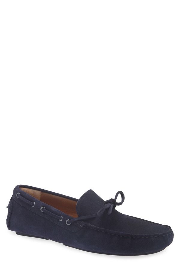 ジェントルソウルズ メンズ シューズ スエード ローファー Gentle Souls Hermoso Suede Driving LoaferMen DARK BLUE SUEDE ブルー