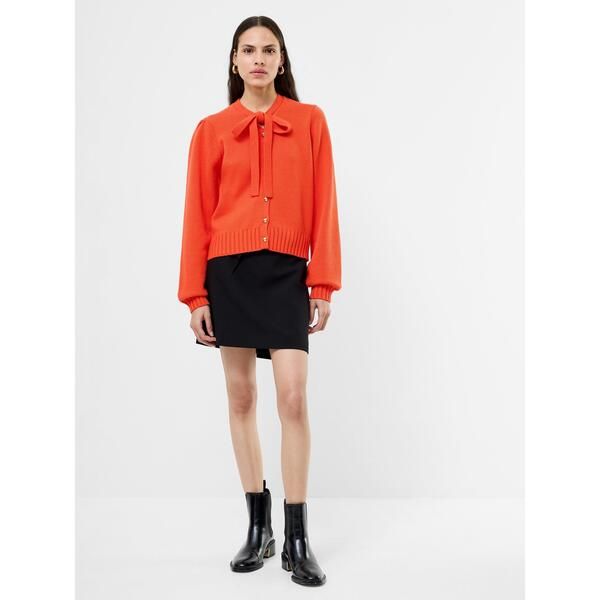 フレンチコネクション レディース アウター カーディガン French Connection Womens Varli Front Button Lightweight Cardigan Orange