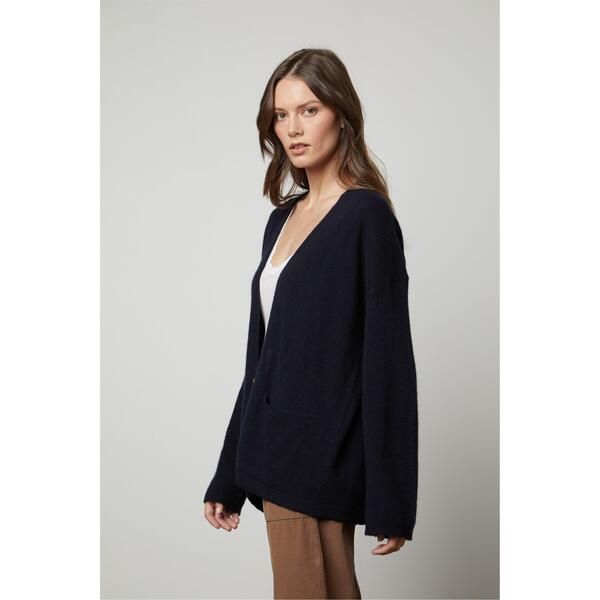 ヴェルヴェットバイグラハムスペンサー レディース アウター カーディガン Velvet by Graham and Spencer Womens Cardiga navy ネイビー