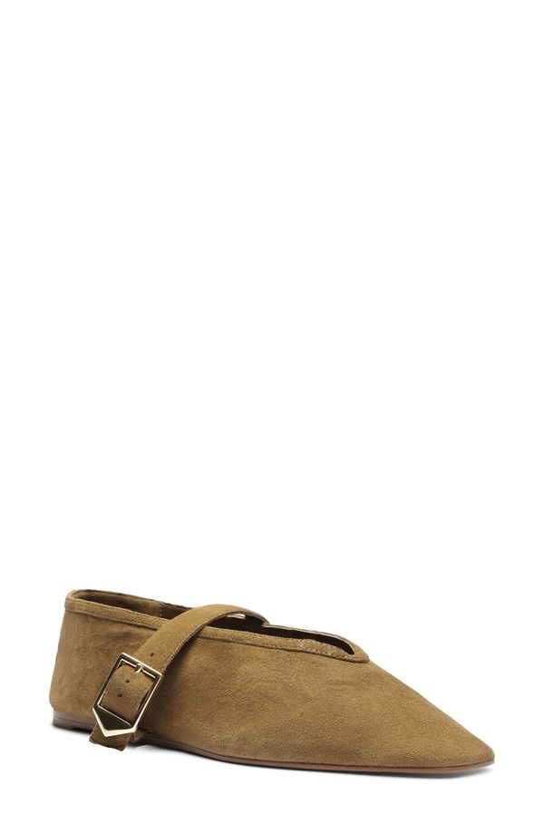 シュッツ レディース シューズ パンプス Schutz Vicki Buckle Mary Jane Flat Women DRIED OLIVE SUEDE オリーブ