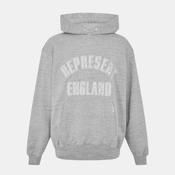 リプレゼント メンズ アウター パーカー・スウェット リラックスフィット Represent Mens Relaxed Fit Pull Over Hoodie Grey Marl グレー