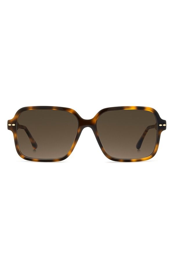 イザベル マラン レディース アクセサリー サングラス・アイウェア Isabel Marant 57mm Gradient Rectangular Sunglasses HAVANA BROWN ブラ
