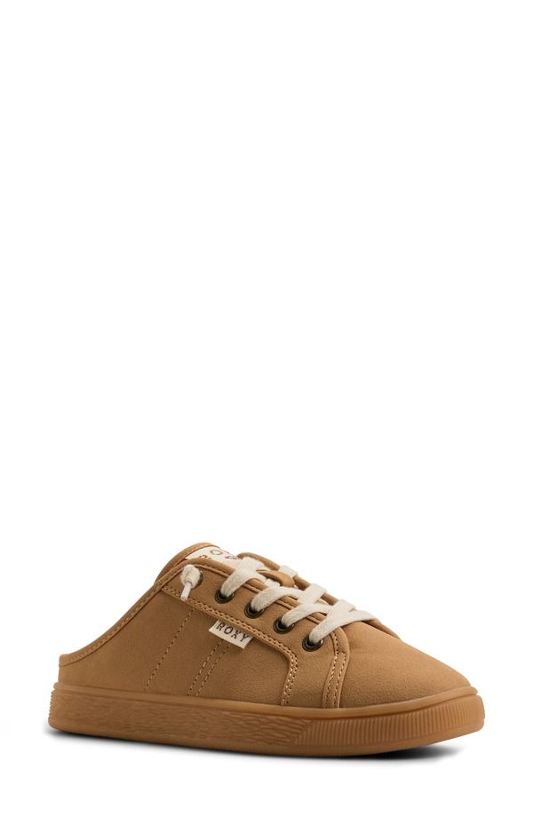 ロキシー レディース シューズ スニーカー レース Roxy Sunny StrollaceUp Mule Sneaker Women TAN タン