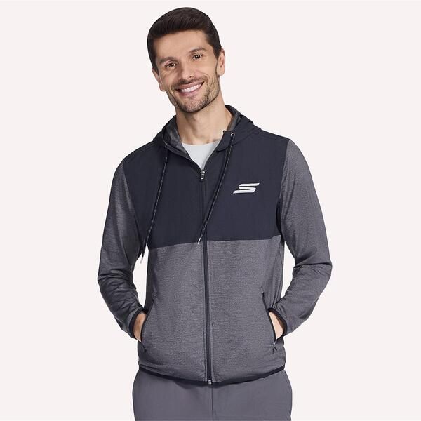 スケッチャーズ メンズ アウター パーカー・スウェット Skechers Hk Weekend Fz Hoodie Hoody Mens BlackCharcoal ブラック