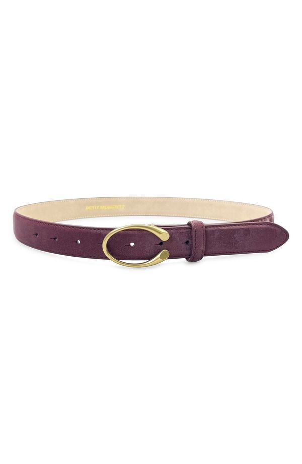 プティ モーメンツ レディース アクセサリー ベルト スエード Petit Moments Muse Faux Suede Belt BURGUNDY GOLD バーガンディ 14,415円