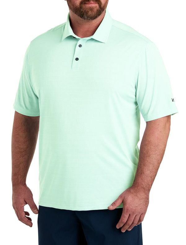 リーボック メンズ トップス ポロシャツ トール Reebok Big Tall Performance SpaceDyed Polo Shirt Big Tall INVERTED AQUA アクア