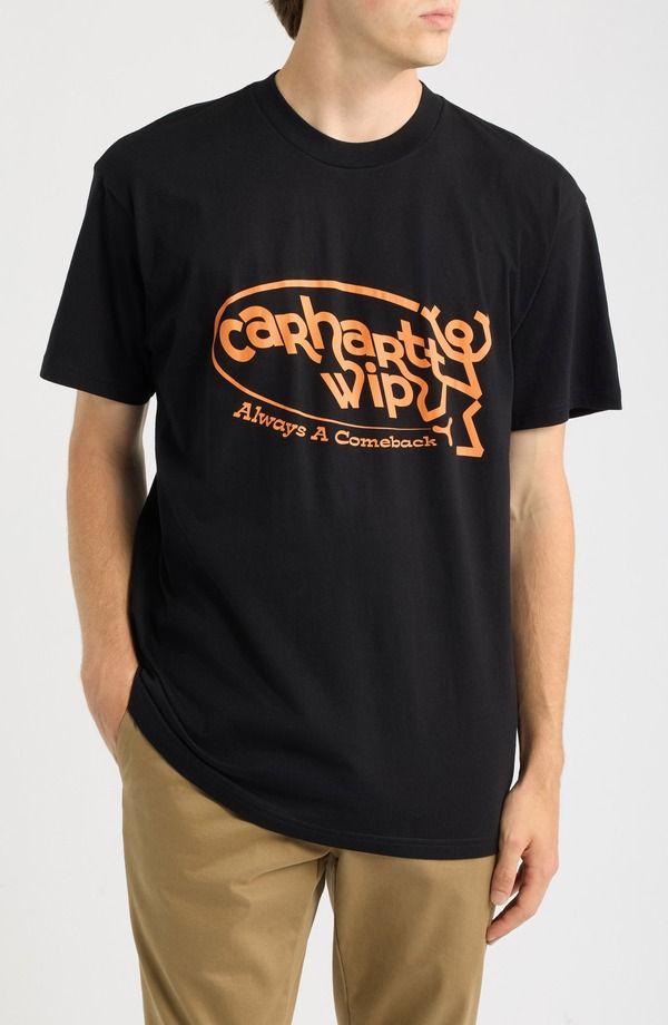 カーハート メンズ トップス Tシャツ コットン グラフィック Carhartt Work In Progress Always A Come Back Organicotton Graphic TS