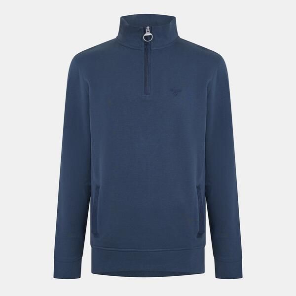 バブアー メンズ アウター パーカー・スウェット ハーフジップ フリース Barbour Mens Lambethalf Modern Heritage Quarter Zip Fleece Navy