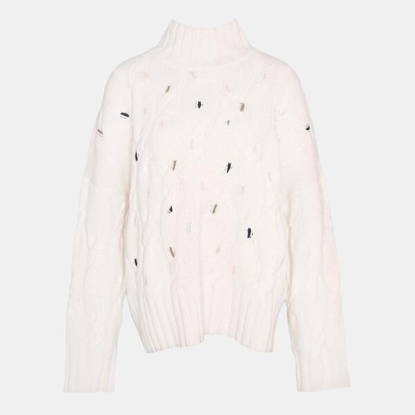 バブアー レディース アウター カーディガン ニット Barbour Fleur CableKnit Jumper Ecru エクリュ 25,350円