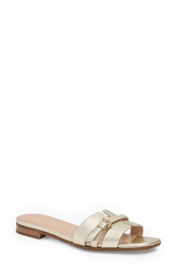 ブルーノマグリ レディース シューズ サンダル Bruno Magli Farra Slide Sandal Women GOLD METALLIC ゴールド