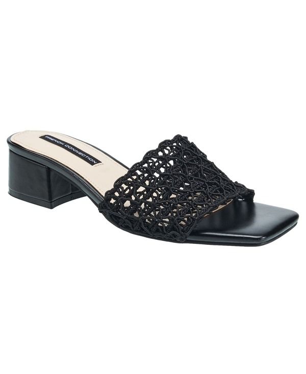 フレンチコネクション レディース シューズ サンダル French Connection Waverly Woven Mule Women Black ブラック