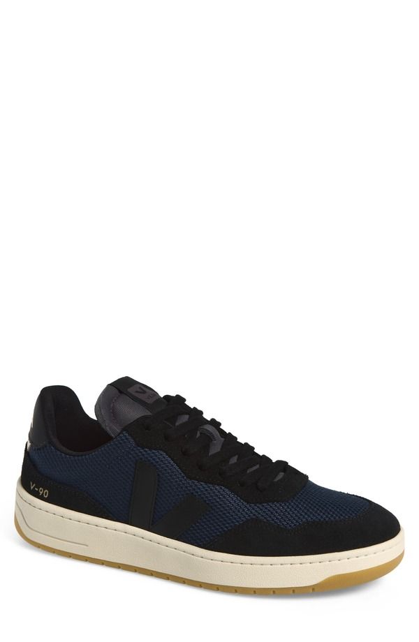 ヴェジャ メンズ シューズ スニーカー Veja V90 Sneaker Men NAUTICO BLACK ブラック
