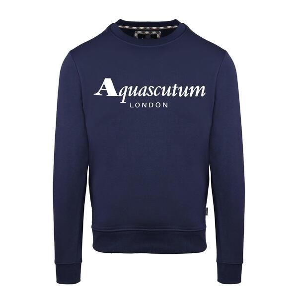 アクアスキュータム メンズ アウター パーカー・スウェット シャツ Aquascutumens Roundnk Sweat Crew Sweatshirt Navy ネイビー