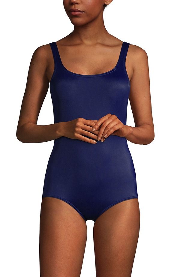 ランズエンド レディース トップス ワンピース プラスサイズ Lands End Plusize DDCup Scoop Neck One Piece Swimsuit Plus Regular De