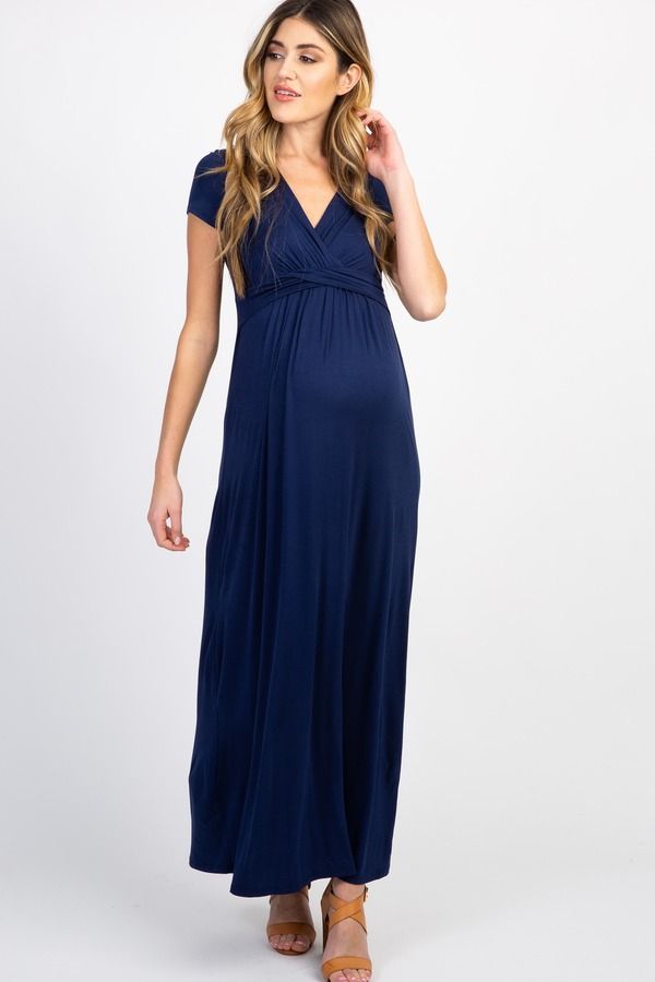 ピンクブラッシュ レディース トップス ワンピース ドレープチ マタニティ マキシ PinkBlush Petite Draped MaternityNursing Maxi Dress Matern