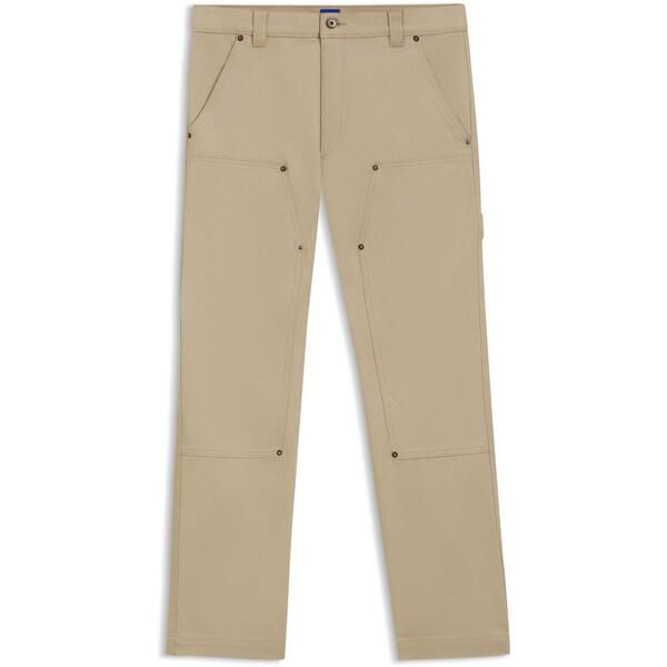 フューゴ メンズ ボトムス カジュアルパンツ ワイドレッグ Hugo Mens Wide Leg Trousers Beige 269 ベージュ 25,404円