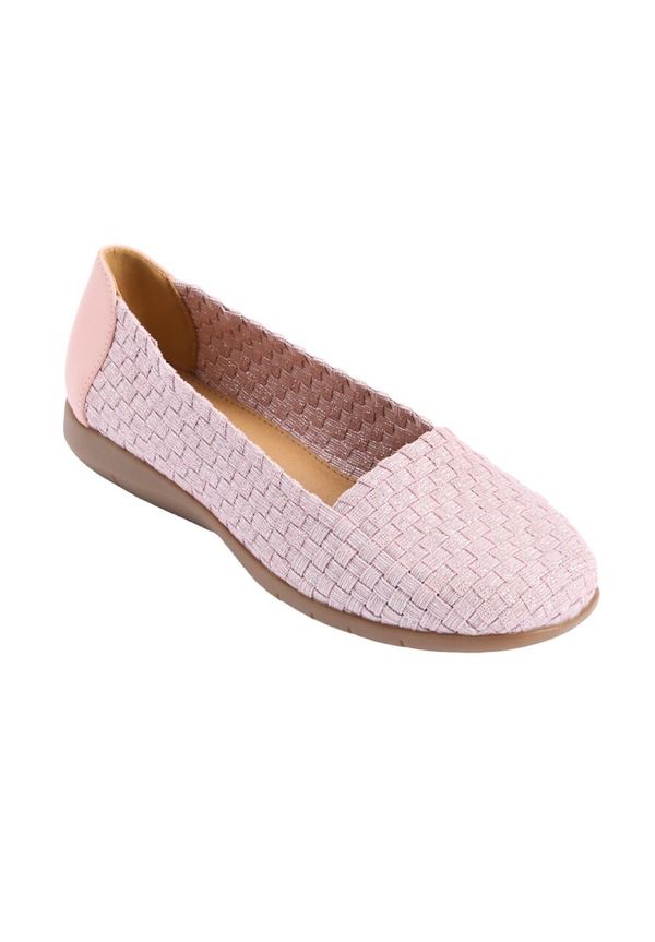コンフォートビュー レディース シューズ パンプス Comfortview The Bethany Stretch Woven Slip On Flat Women ROSE MIST