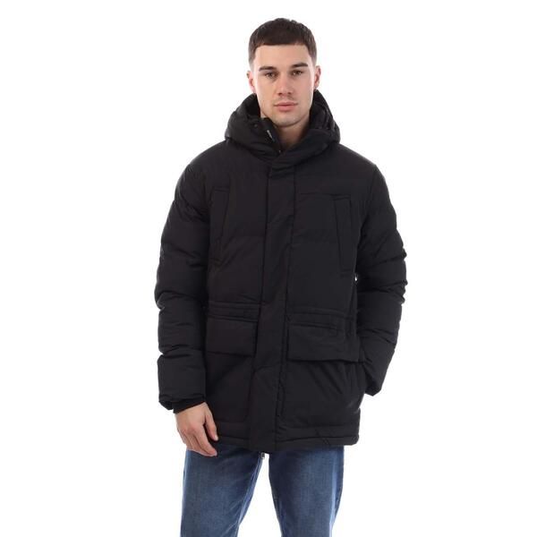 ダックアンドカバー メンズ アウター ジャケット・ブルゾン Duck and Cover Fletchley Puffer Jacket Black ブラック