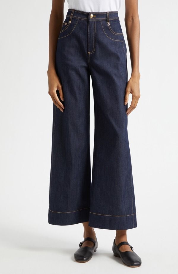 サンク セプト レディース ボトムス デニムパンツ ワイドレッグ ハイウエスト アンクル ジーンズ Cinq Sept Sallie High Waist Ankle Wide Leg Jeans I 39,520円