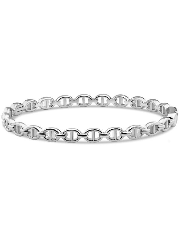 デヴァタ レディース アクセサリー ブレスレット・バングル・アンクレット DEVATA Mariner Anchor Bangle Bracelet in Rhodium Plated Sterlin