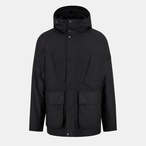 バブアー メンズ アウター ジャケット・ブルゾン Barbour International Mens Oakdale Hooded Long Sleeve 4 Pockets Full Zip Wa