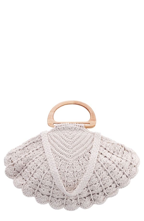 ニナ レディース バッグ Nina Unity Crochet Shell Clutch IVORY アイボリー 15,106円