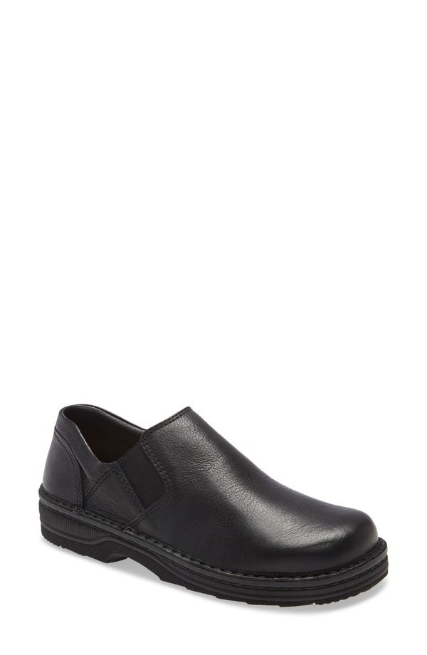 ナオト メンズ シューズ スリッポン・ローファー Naot Eiger SlipOn Men SOFT BLACK LEATHER ブラック