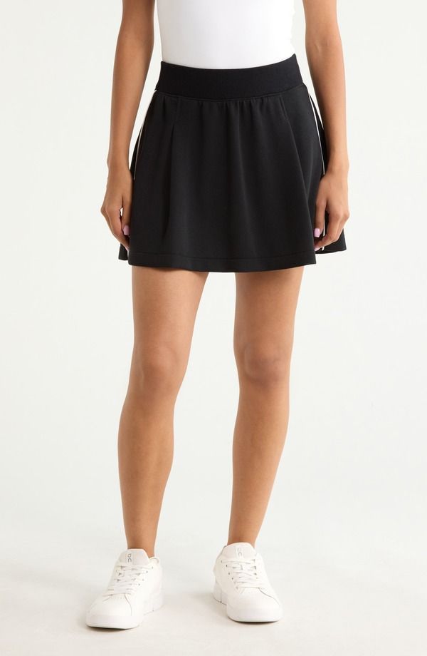 スパンク レディース ボトムス ハーフパンツ・ショーツ SPANX Airpique Skort VERY BLACK ブラック