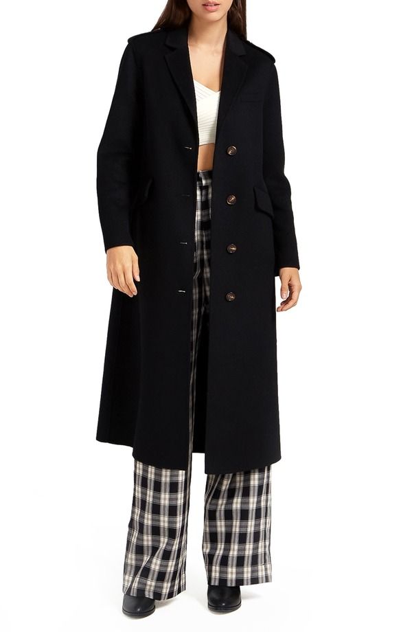 ベルアンドブルーム レディース アウター ジャケット・ブルゾン ウール コート Belle Bloom Tainted Love Wool Blend Coat BLACK ブラック